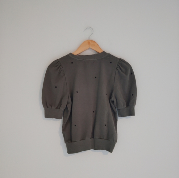 Anthropologie t.la Puff Sleeve Star Embroidered Top - Picture 3 of 4